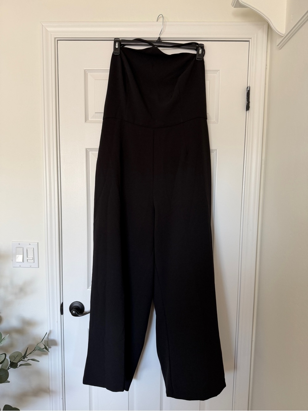 High-Waist Black Wide-Leg Jumpsuit